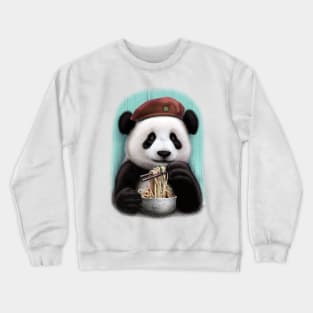 PANDA EAT NOODLE Crewneck Sweatshirt